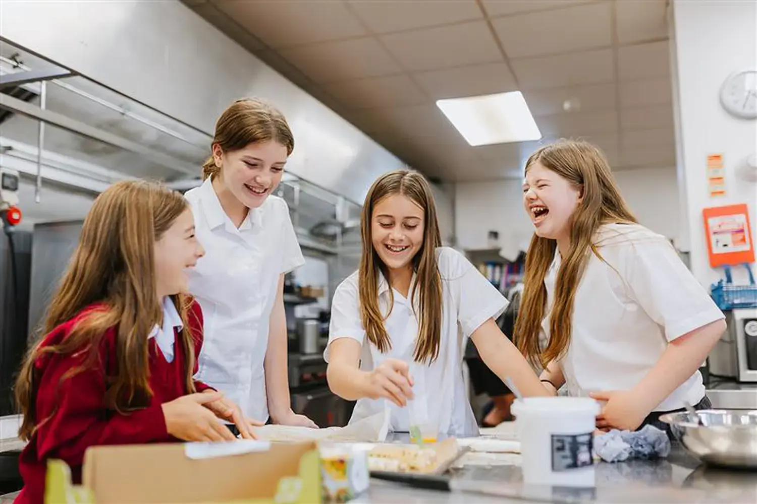 Senior Pupils in Cookery Club at Radnor House Sevenoaks