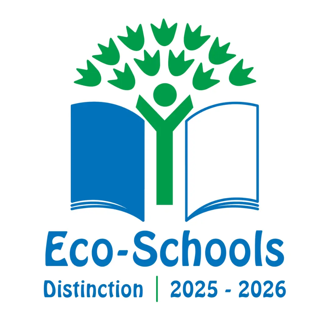 Eco Schools Distinction logo awarded to Radnor House Sevenoaks in Kent